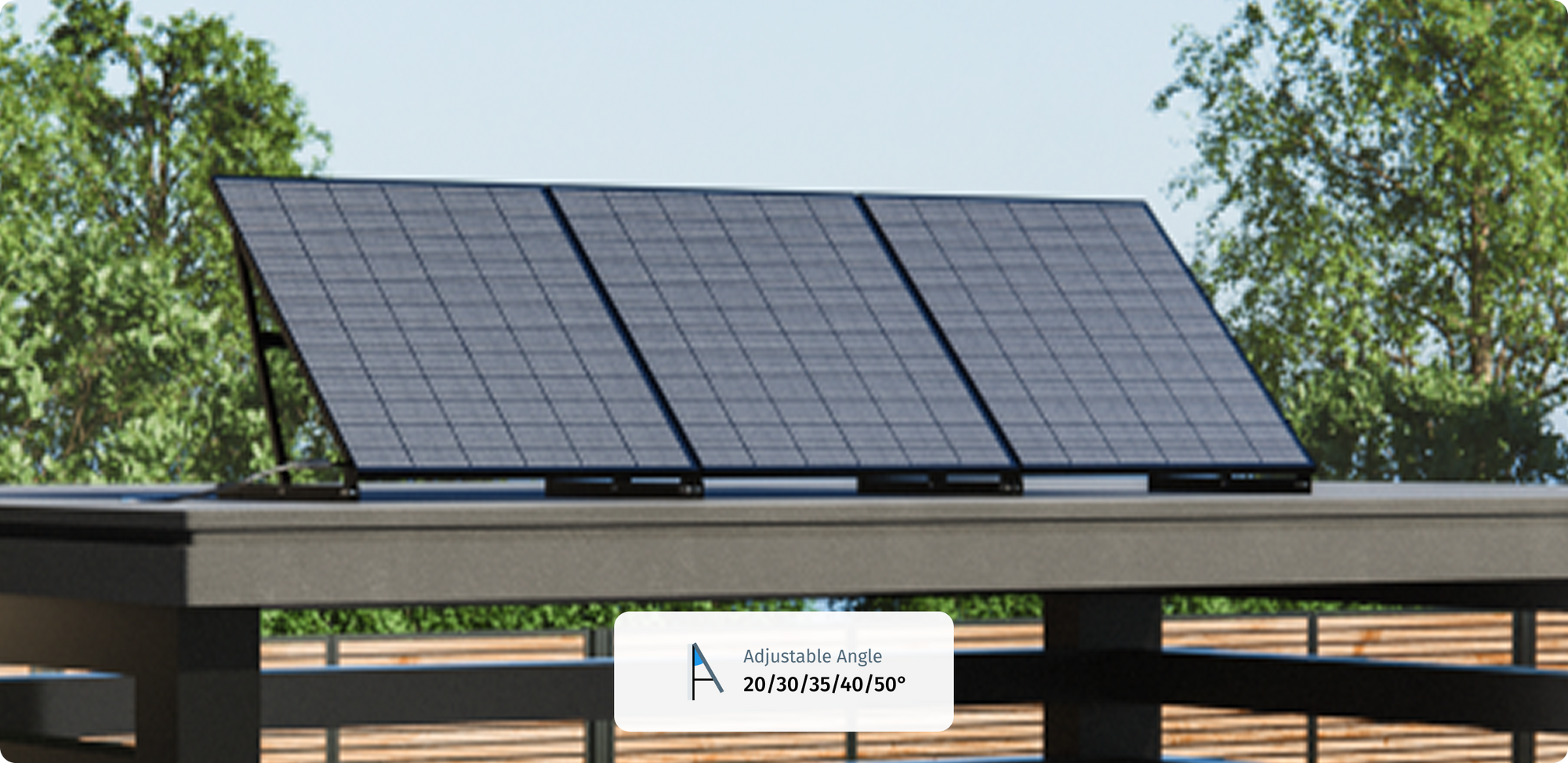 Wie befestigt man eine Solarpanel auf dem Flachdach