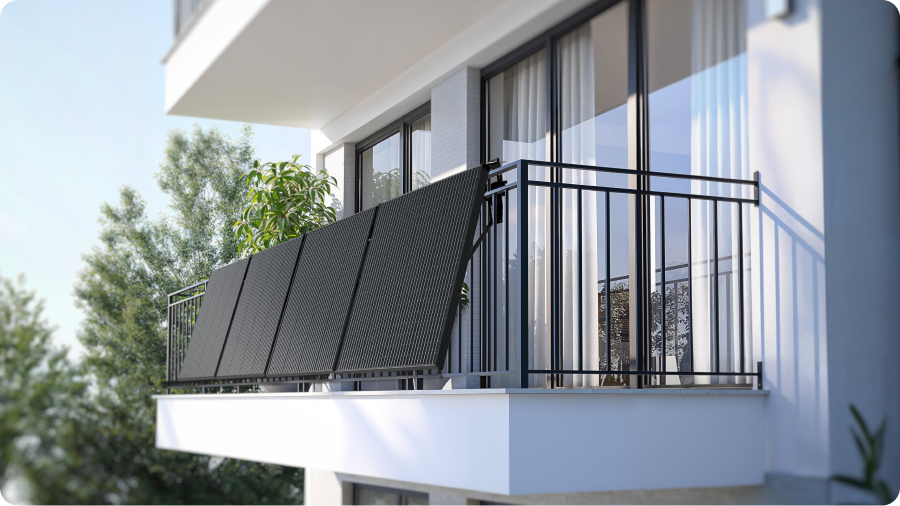 Mini Solaranlage Steckerfertig | Keine Installationshürden, Anpassbar an Diverse Szenarien