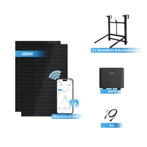 Ray Balkonkraftwerk 200W~1200W mit verstellbarer Halterung