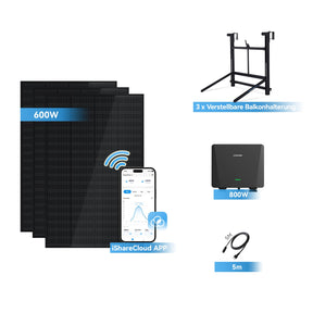 Ray Balkonkraftwerk 200W~1200W mit verstellbarer Halterung