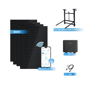 Ray Balkonkraftwerk 200W~1200W mit verstellbarer Halterung