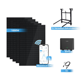 Ray Balkonkraftwerk 200W~1200W mit verstellbarer Halterung