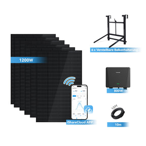 Ray Balkonkraftwerk 200W~1200W mit verstellbarer Halterung